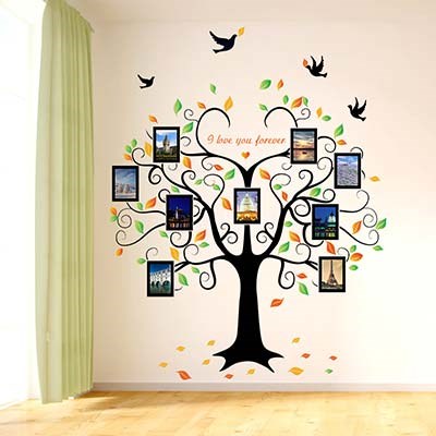 SK2010W big tree photo wall DIY decorative wall sticker/wall decal 2pieces/set