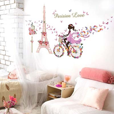 SK9006 Parisian love DIY decorative wall sticker