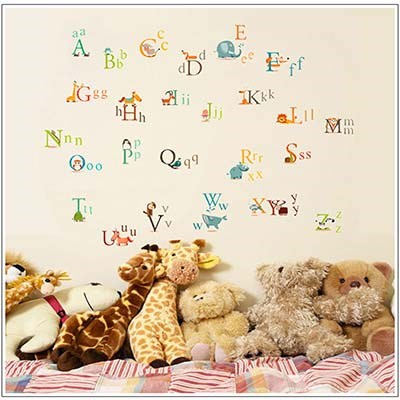 AY877 letters of an alphabet wall sticker