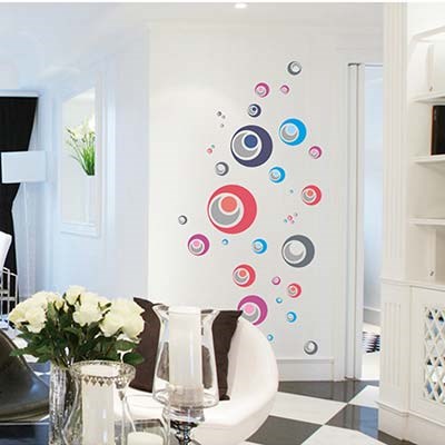 AY1926 hubble-bubble decorative diy wall sticker adesivo parede wandsticker wandaufkleber sticker mural autocollant mural