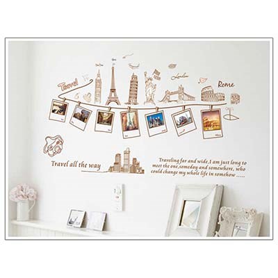 AY9011 travel world album sticker adesivo parede wandsticker wandaufkleber sticker mural autocollant mural