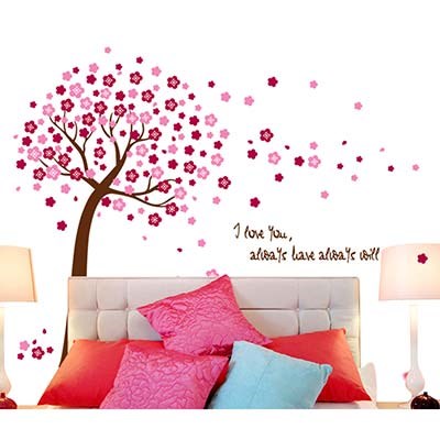 AY9026A Peach Tree decorative removable waterproof wall sticker