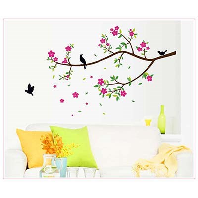 AY9033 branch decorative removable waterproof wall sticker