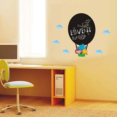 AY628 Baby kids learning room decoration children blackboard wall sticker cartoon animal chalkboard